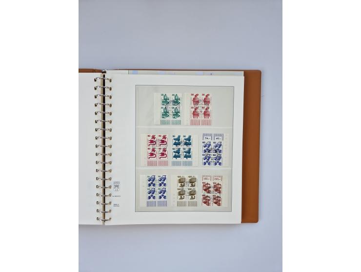 1951/2023, reichhaltiger postfrischer/ungebrauchter und gestempelter Sammlungsbestand mit Viererblocks, Bogenecken, Oberrands