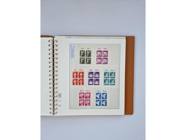 1951/2023, reichhaltiger postfrischer/ungebrauchter und gestempelter Sammlungsbestand mit Viererblocks, Bogenecken, Oberrands