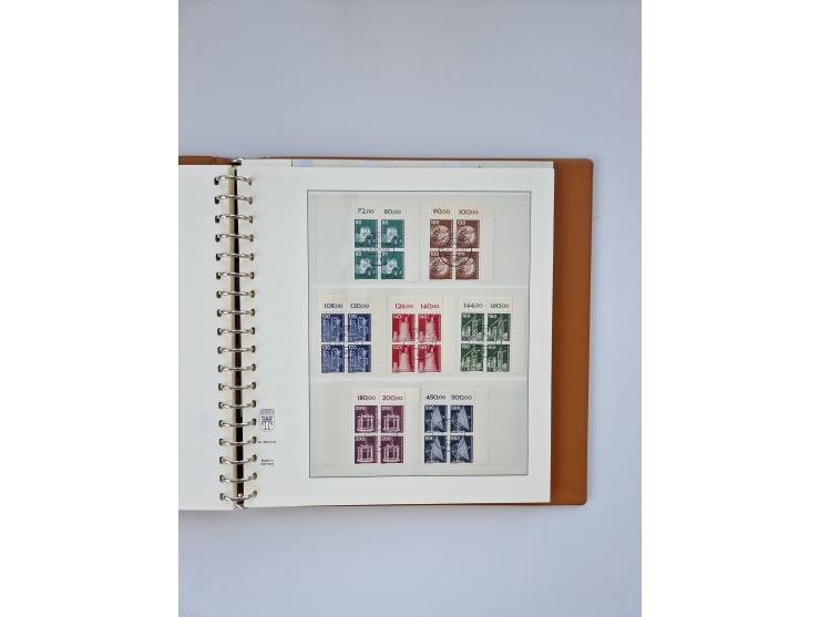 1951/2023, reichhaltiger postfrischer/ungebrauchter und gestempelter Sammlungsbestand mit Viererblocks, Bogenecken, Oberrands