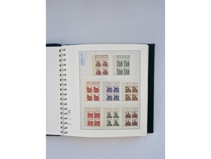1951/2023, reichhaltiger postfrischer/ungebrauchter und gestempelter Sammlungsbestand mit Viererblocks, Bogenecken, Oberrands