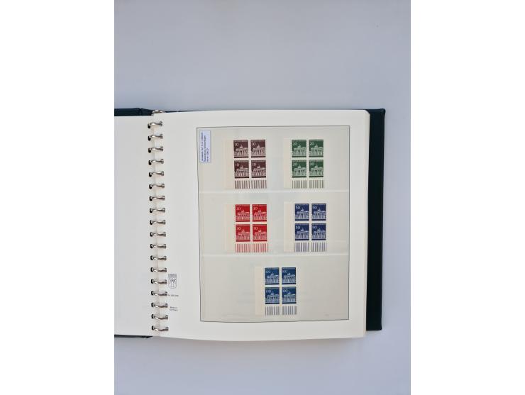 1951/2023, reichhaltiger postfrischer/ungebrauchter und gestempelter Sammlungsbestand mit Viererblocks, Bogenecken, Oberrands