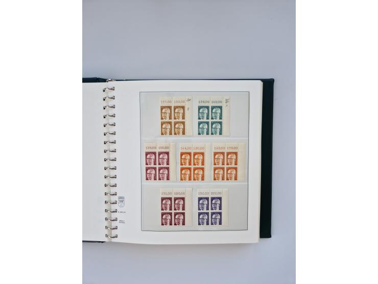 1951/2023, reichhaltiger postfrischer/ungebrauchter und gestempelter Sammlungsbestand mit Viererblocks, Bogenecken, Oberrands