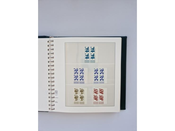 1951/2023, reichhaltiger postfrischer/ungebrauchter und gestempelter Sammlungsbestand mit Viererblocks, Bogenecken, Oberrands