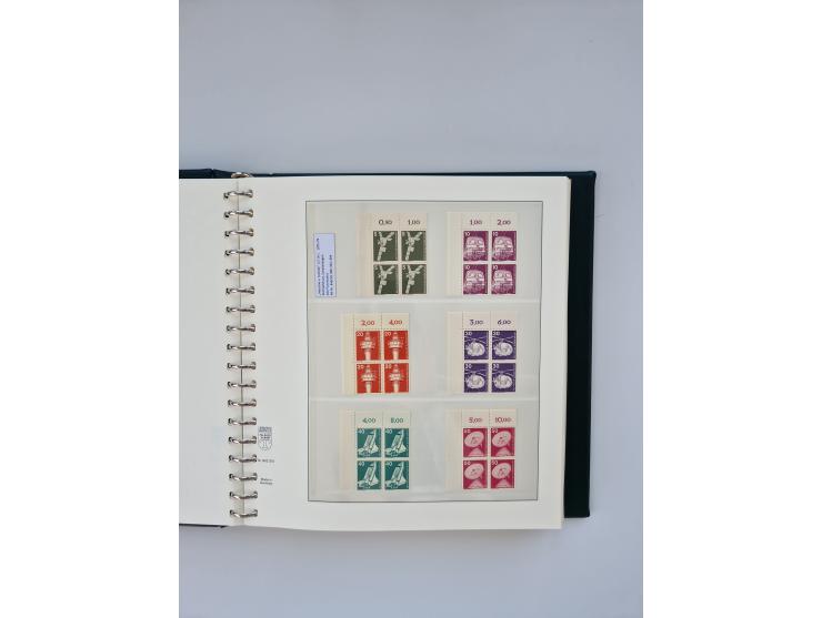 1951/2023, reichhaltiger postfrischer/ungebrauchter und gestempelter Sammlungsbestand mit Viererblocks, Bogenecken, Oberrands