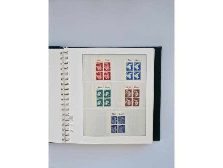 1951/2023, reichhaltiger postfrischer/ungebrauchter und gestempelter Sammlungsbestand mit Viererblocks, Bogenecken, Oberrands