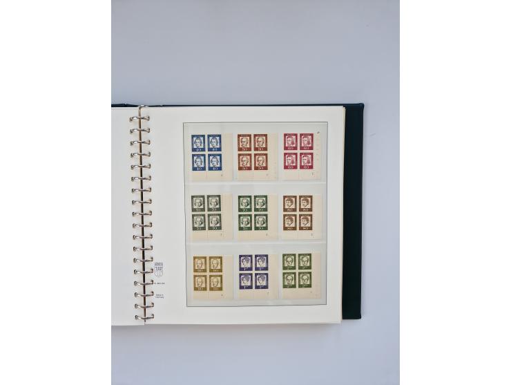 1951/2023, reichhaltiger postfrischer/ungebrauchter und gestempelter Sammlungsbestand mit Viererblocks, Bogenecken, Oberrands