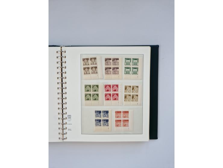1951/2023, reichhaltiger postfrischer/ungebrauchter und gestempelter Sammlungsbestand mit Viererblocks, Bogenecken, Oberrands