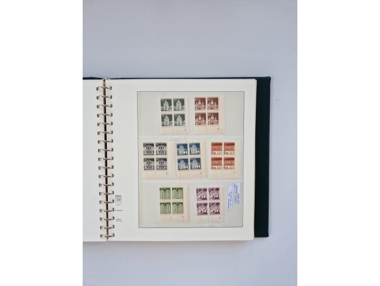 1951/2023, reichhaltiger postfrischer/ungebrauchter und gestempelter Sammlungsbestand mit Viererblocks, Bogenecken, Oberrands