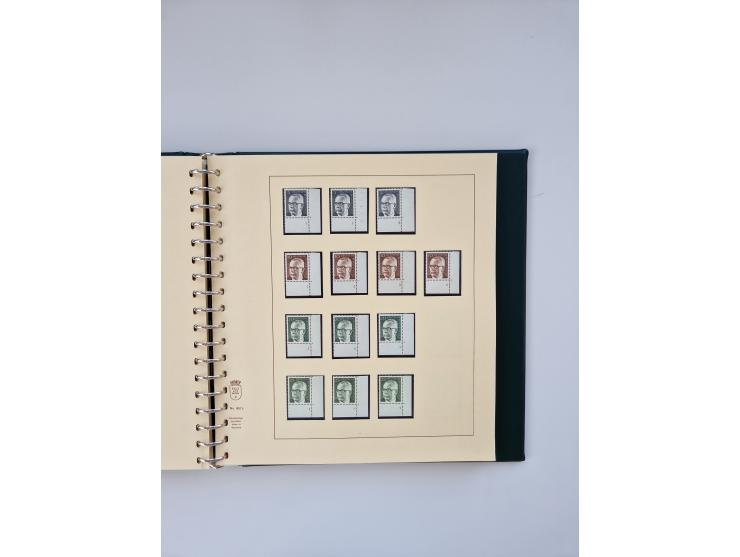 1951/2023, reichhaltiger postfrischer/ungebrauchter und gestempelter Sammlungsbestand mit Viererblocks, Bogenecken, Oberrands