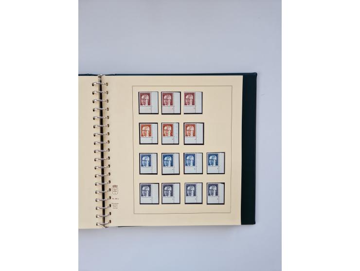 1951/2023, reichhaltiger postfrischer/ungebrauchter und gestempelter Sammlungsbestand mit Viererblocks, Bogenecken, Oberrands