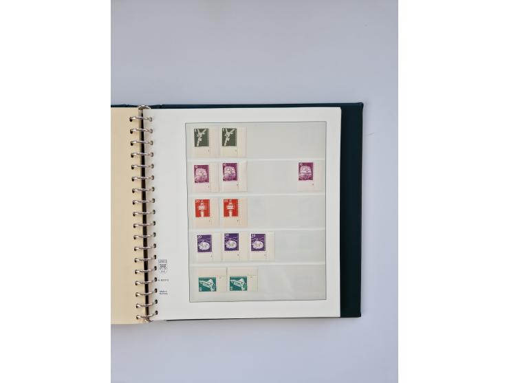 1951/2023, reichhaltiger postfrischer/ungebrauchter und gestempelter Sammlungsbestand mit Viererblocks, Bogenecken, Oberrands
