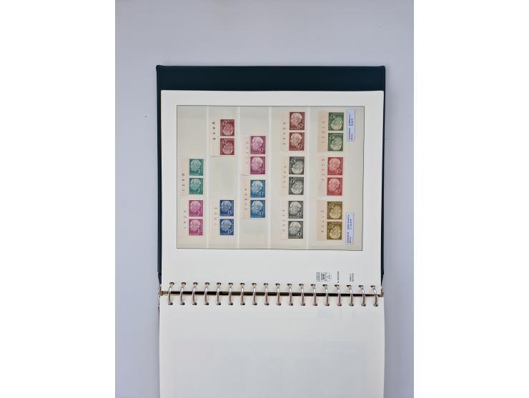 1951/2023, reichhaltiger postfrischer/ungebrauchter und gestempelter Sammlungsbestand mit Viererblocks, Bogenecken, Oberrands