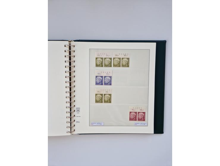 1951/2023, reichhaltiger postfrischer/ungebrauchter und gestempelter Sammlungsbestand mit Viererblocks, Bogenecken, Oberrands