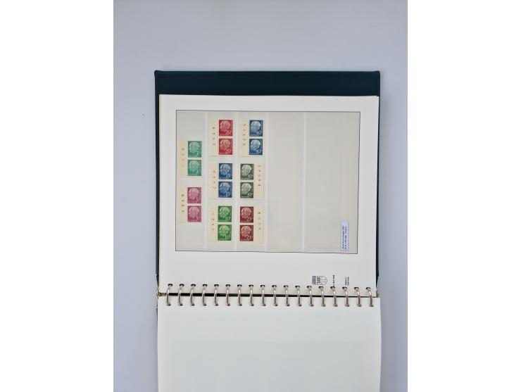 1951/2023, reichhaltiger postfrischer/ungebrauchter und gestempelter Sammlungsbestand mit Viererblocks, Bogenecken, Oberrands