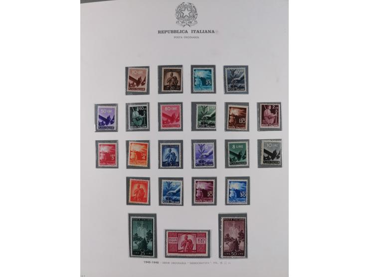 1945/1980, mostly mint never hinged collection with only a few unused, including Airmail and Express stamps, some better sets