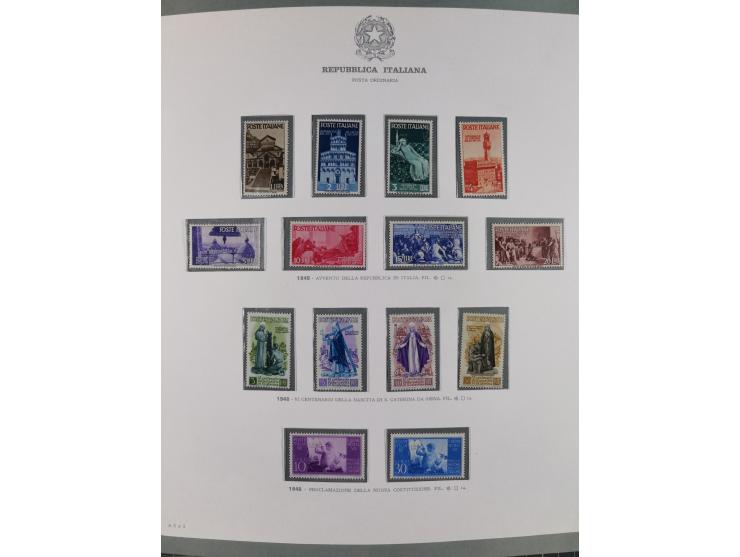 1945/1980, mostly mint never hinged collection with only a few unused, including Airmail and Express stamps, some better sets