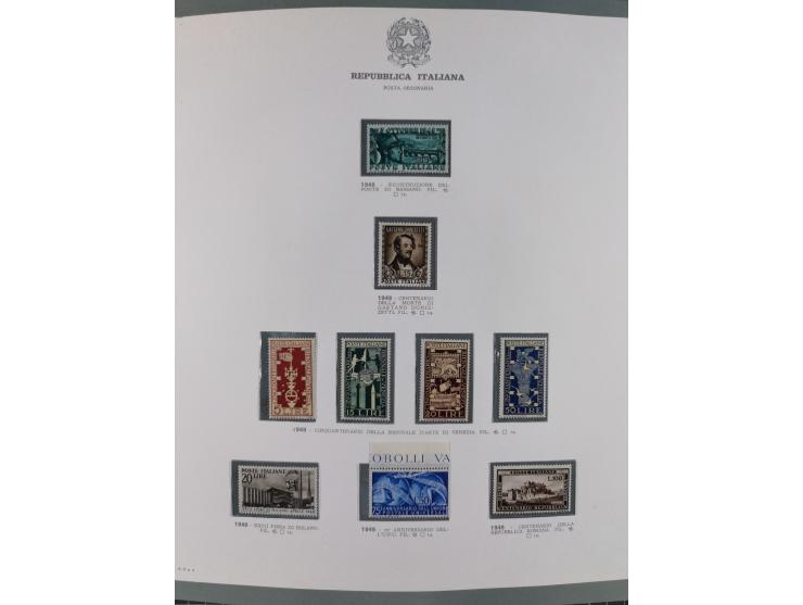 1945/1980, mostly mint never hinged collection with only a few unused, including Airmail and Express stamps, some better sets