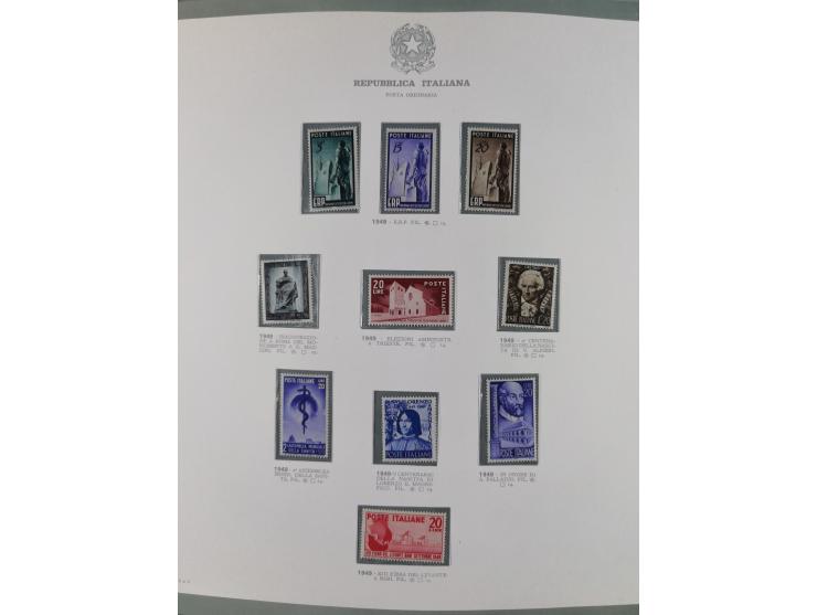 1945/1980, mostly mint never hinged collection with only a few unused, including Airmail and Express stamps, some better sets