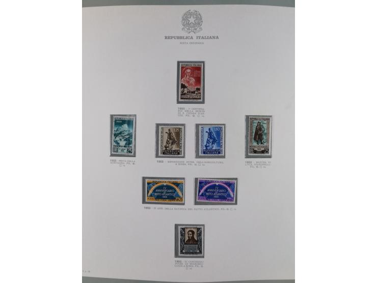 1945/1980, mostly mint never hinged collection with only a few unused, including Airmail and Express stamps, some better sets