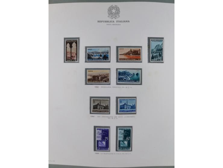 1945/1980, mostly mint never hinged collection with only a few unused, including Airmail and Express stamps, some better sets