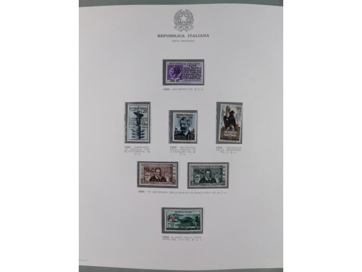 1945/1980, mostly mint never hinged collection with only a few unused, including Airmail and Express stamps, some better sets