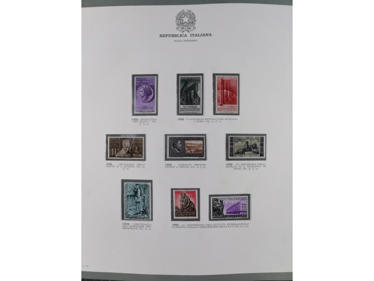 1945/1980, mostly mint never hinged collection with only a few unused, including Airmail and Express stamps, some better sets