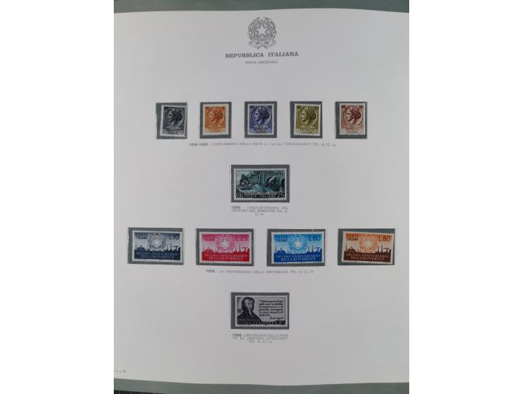 1945/1980, mostly mint never hinged collection with only a few unused, including Airmail and Express stamps, some better sets