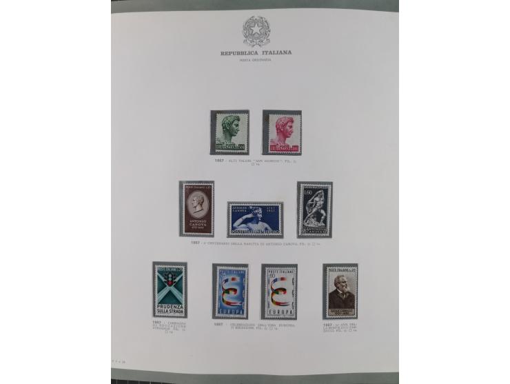 1945/1980, mostly mint never hinged collection with only a few unused, including Airmail and Express stamps, some better sets