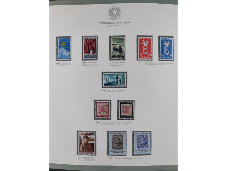 1945/1980, mostly mint never hinged collection with only a few unused, including Airmail and Express stamps, some better sets