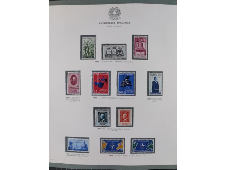 1945/1980, mostly mint never hinged collection with only a few unused, including Airmail and Express stamps, some better sets