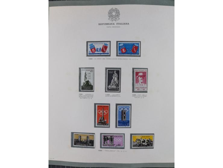 1945/1980, mostly mint never hinged collection with only a few unused, including Airmail and Express stamps, some better sets