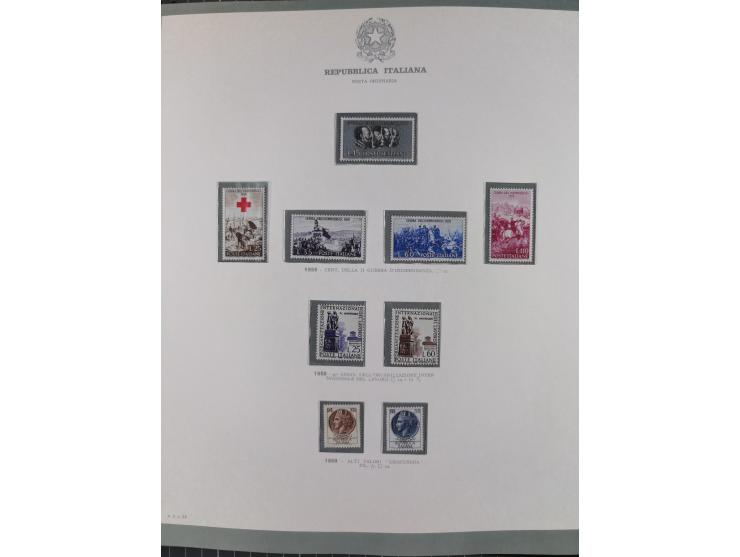 1945/1980, mostly mint never hinged collection with only a few unused, including Airmail and Express stamps, some better sets