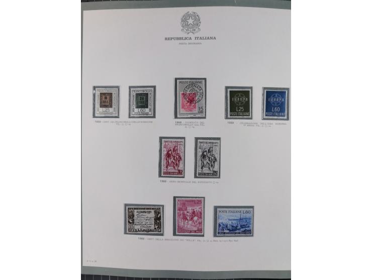 1945/1980, mostly mint never hinged collection with only a few unused, including Airmail and Express stamps, some better sets