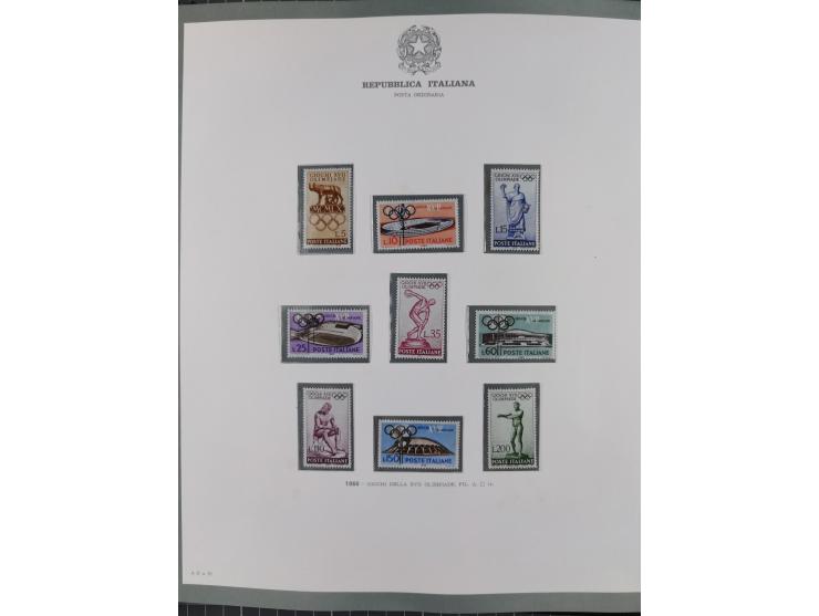 1945/1980, mostly mint never hinged collection with only a few unused, including Airmail and Express stamps, some better sets