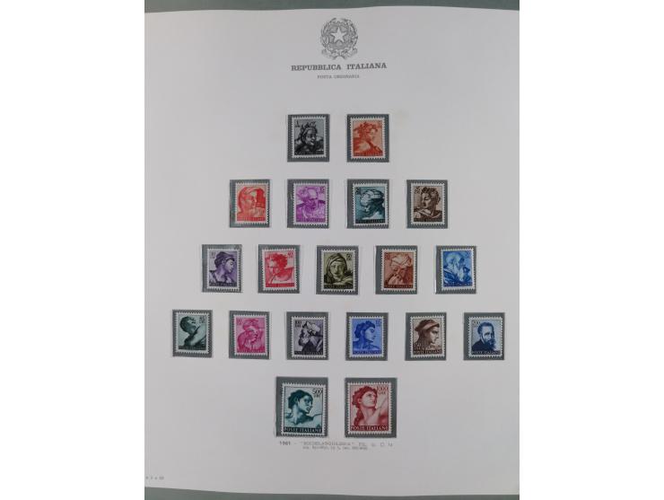 1945/1980, mostly mint never hinged collection with only a few unused, including Airmail and Express stamps, some better sets