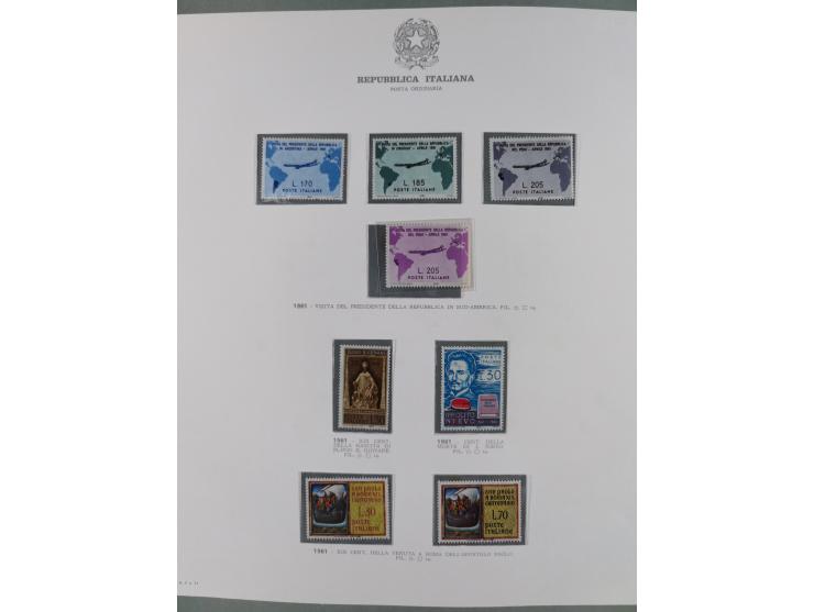 1945/1980, mostly mint never hinged collection with only a few unused, including Airmail and Express stamps, some better sets