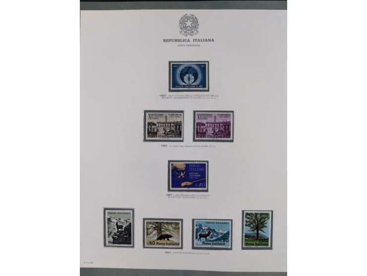 1945/1980, mostly mint never hinged collection with only a few unused, including Airmail and Express stamps, some better sets