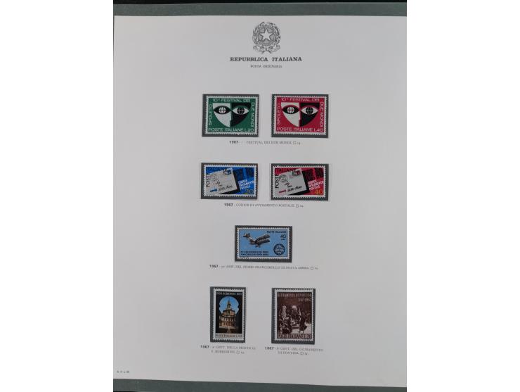 1945/1980, mostly mint never hinged collection with only a few unused, including Airmail and Express stamps, some better sets