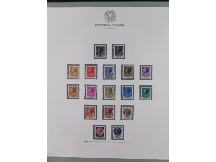 1945/1980, mostly mint never hinged collection with only a few unused, including Airmail and Express stamps, some better sets