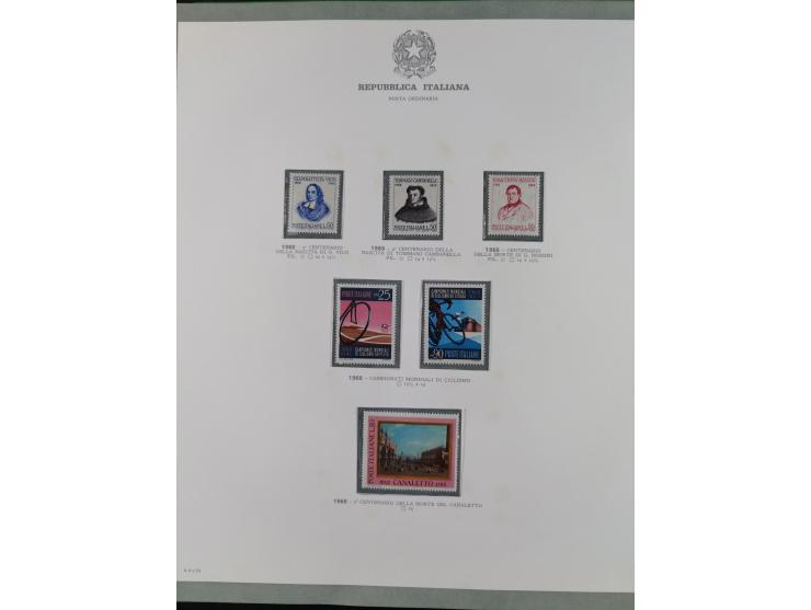 1945/1980, mostly mint never hinged collection with only a few unused, including Airmail and Express stamps, some better sets