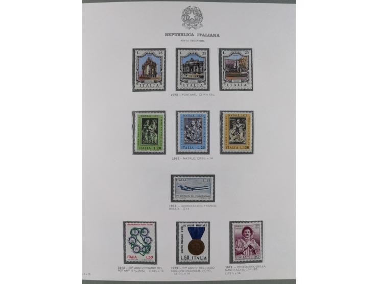 1945/1980, mostly mint never hinged collection with only a few unused, including Airmail and Express stamps, some better sets