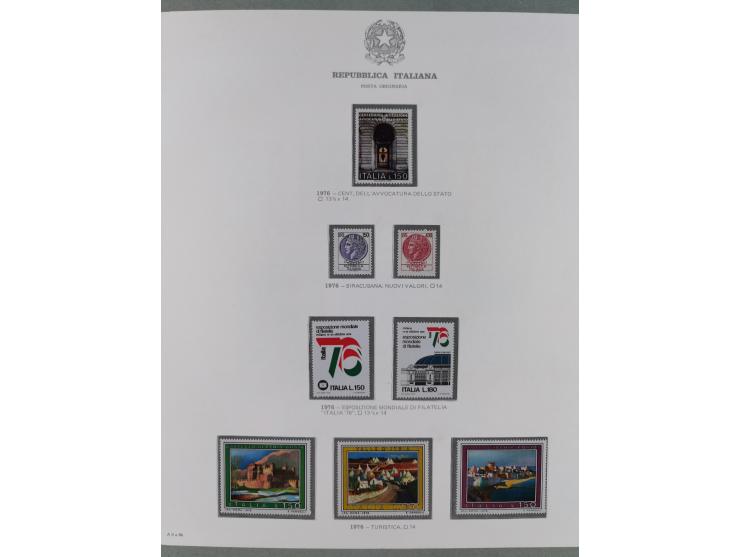 1945/1980, mostly mint never hinged collection with only a few unused, including Airmail and Express stamps, some better sets