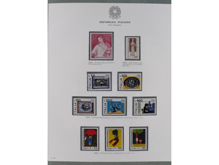 1945/1980, mostly mint never hinged collection with only a few unused, including Airmail and Express stamps, some better sets