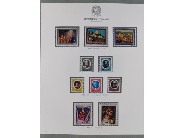 1945/1980, mostly mint never hinged collection with only a few unused, including Airmail and Express stamps, some better sets