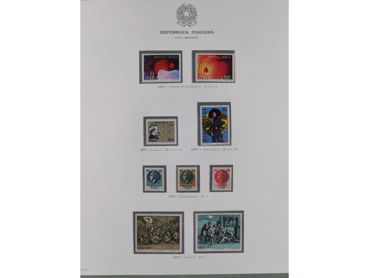 1945/1980, mostly mint never hinged collection with only a few unused, including Airmail and Express stamps, some better sets