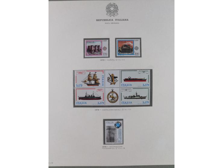 1945/1980, mostly mint never hinged collection with only a few unused, including Airmail and Express stamps, some better sets