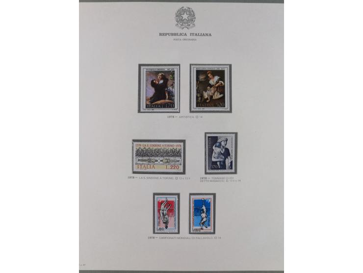 1945/1980, mostly mint never hinged collection with only a few unused, including Airmail and Express stamps, some better sets