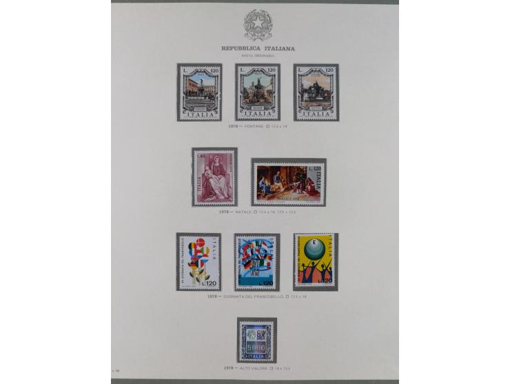 1945/1980, mostly mint never hinged collection with only a few unused, including Airmail and Express stamps, some better sets