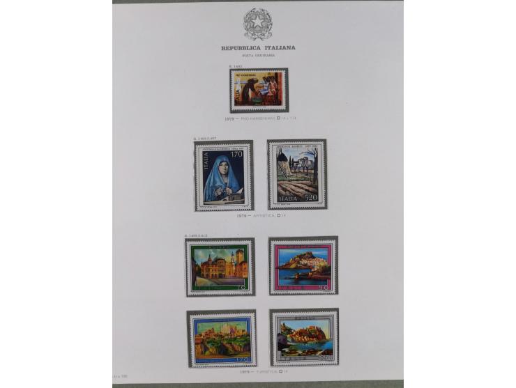 1945/1980, mostly mint never hinged collection with only a few unused, including Airmail and Express stamps, some better sets