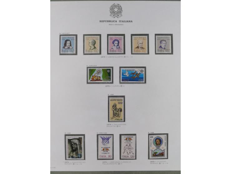 1945/1980, mostly mint never hinged collection with only a few unused, including Airmail and Express stamps, some better sets